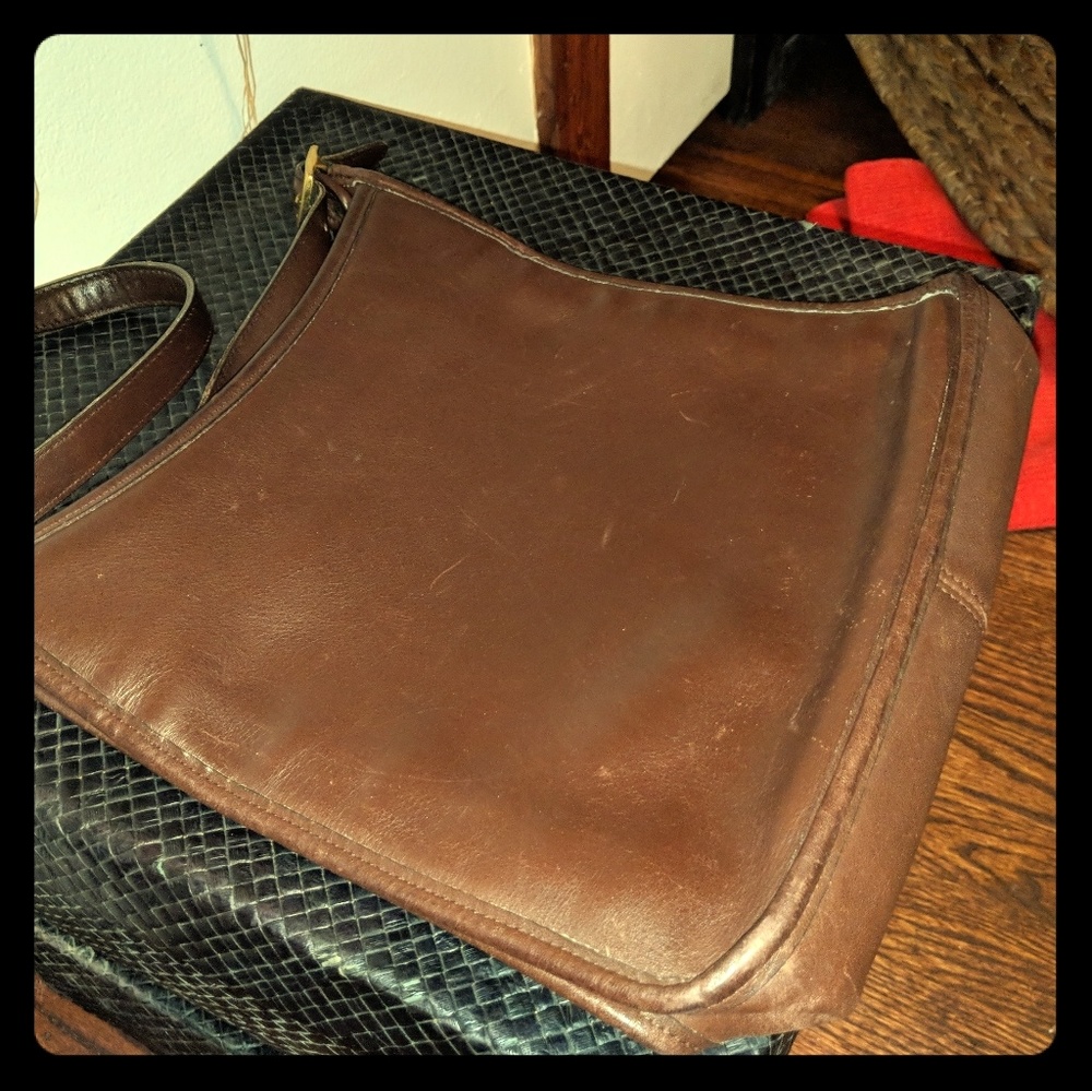 Vintage Brown Coach Leather Purse